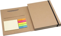 Cuaderno con Block, Post It y multiples funciones, 15 x 21 x 2.4 cmts