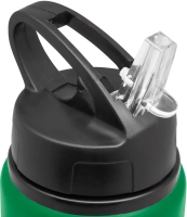 Botella de 800 ml en aluminio, con manija y pitillo, tamaño 7 x 25 cmts