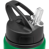 Botella de 800 ml en aluminio, con manija y pitillo, tamaño 7 x 25 cmts