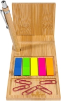 Organizador de Escritorio en Bambu, con accesorios, 19.5 x 8.5 x 0.7 cmts
