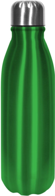 Botella de 550 ml de aluminio, con tapa rosca de acero, 6 x 22.5 cmts