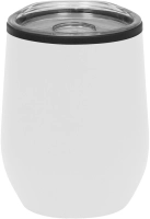 Mug de 350 ml doble pared, en plastico y acero inoxidable, 8 x 11.5 cmts