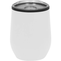 Mug de 350 ml doble pared, en plastico y acero inoxidable, 8 x 11.5 cmts