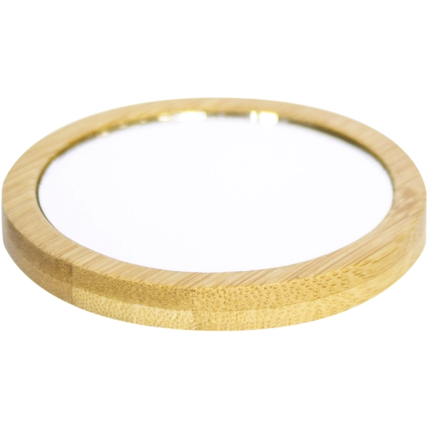 Espejo Circular de Bambu, de 7.3 cmts de diametro x 0.8 de espesor