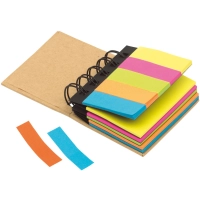 Block Argollado de Memos Adhesivos tamaño 7.5 x 2 x 7 cmts
