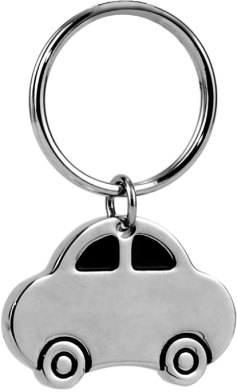 Llavero Metalico Carro tamaño 4.3 x 3 x 0.4 cmts, en caja de regalo