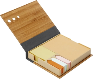 Set de Escritorio en Bambu con accesorios, 12 x 10.5 x 12 cmts
