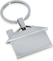 LLavero Metalico en forma de Casa, tamaño 9.9 x 3.4 cmts, en caja
