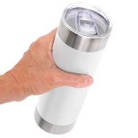 Mug Doble Pared de 650 ml, con Vacuum, y tapa, de 7.4 x 21 cmts