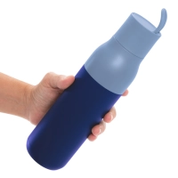 Botella doble pared de 500 ml en acero, de 7 x 25 cmts