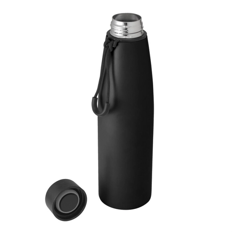Botella doble pared de 500 ml, en acero, de 7 x 24.5 cmts