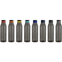 Botella plastica de 750 ml colo negro, de 7 x 24.5 cmts