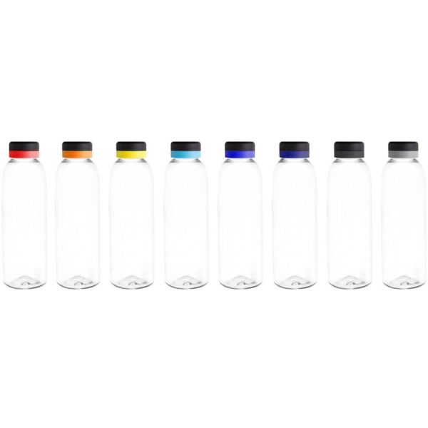 Botella plastica transparente de 780 ml, tamaño 7 x 23 cmts