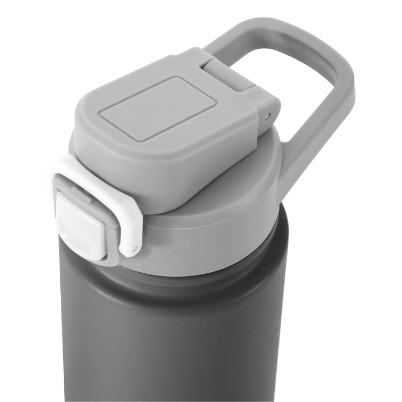Botella Deportiva de 720 ml doble pared, tapa 2 en 1, de 7.5 x 26.5 cmts