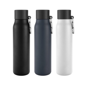 Botella de 550 ml doble pared, en acero, de 6.5 x 25 cmts