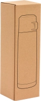 Termo doble pared de 500 ml en acero, tapa y taza plastica, 7 x 24 cmts