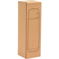 Termo doble pared de 500 ml en acero, tapa y taza plastica, 7 x 24 cmts