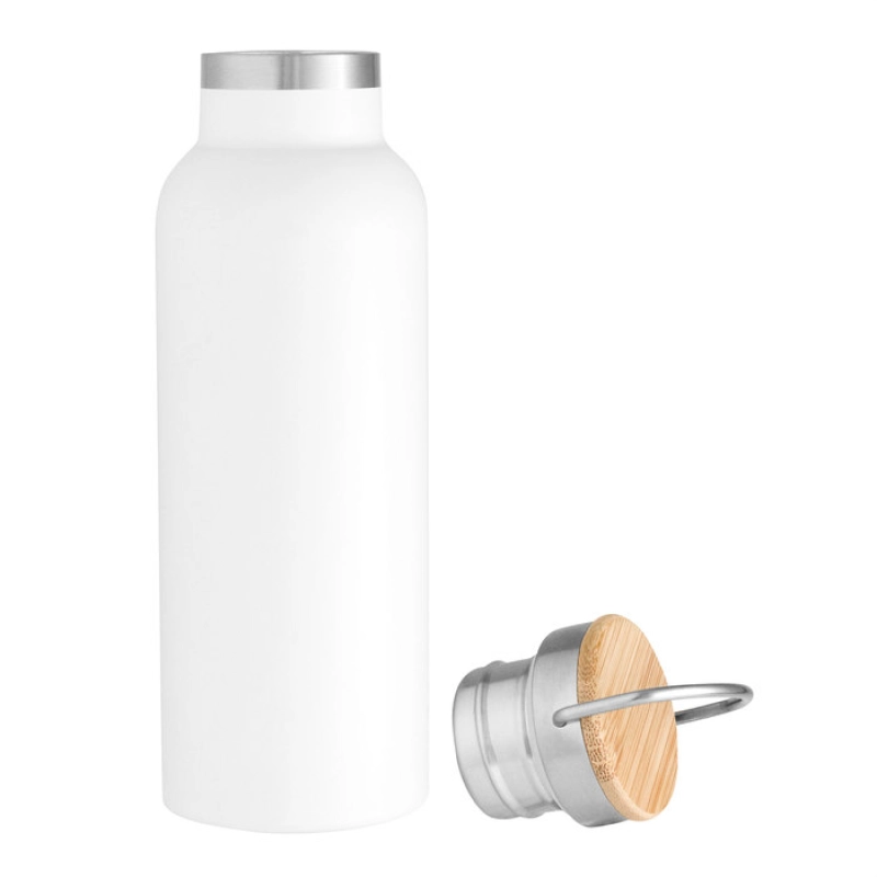 Botella termica de 550 ml, en acero, tamaño 7.2 x 22.3 cmts, en caja