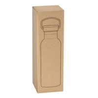 Botella termica de 550 ml, en acero, tamaño 7.2 x 22.3 cmts, en caja