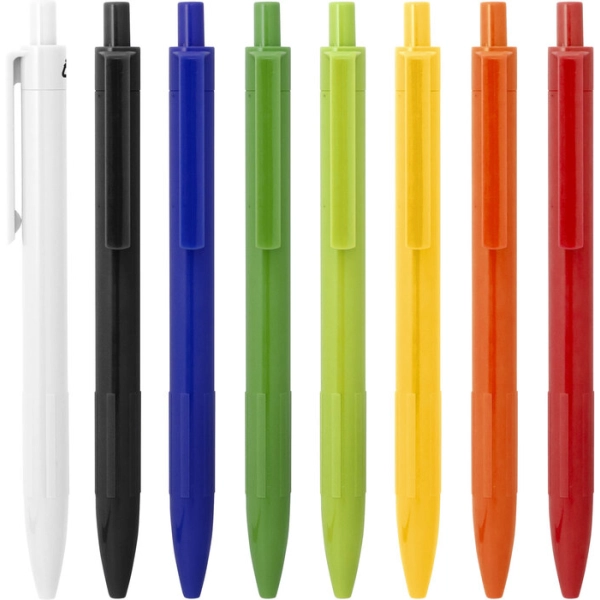 Boligrafo Retractil en plastico ABS reciclado, de 14 cmts