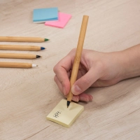 Boligrafo de bambu y punta plastica