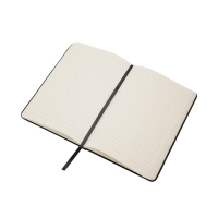 Libreta Cosida pasta rigida en cuerina, 80 hojas rayadas, 14.5x21x1.3 cm