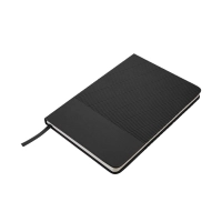 Libreta Cosida pasta rigida en cuerina, 80 hojas rayadas, 14.5x21x1.3 cm