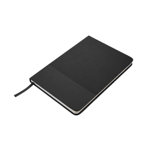 Libreta Cosida pasta rigida en cuerina, 80 hojas rayadas, 14.5x21x1.3 cm