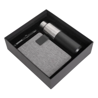 Set Ejecutivo de Regalo, con Boligrafo, Libreta y Botella Termica en caja