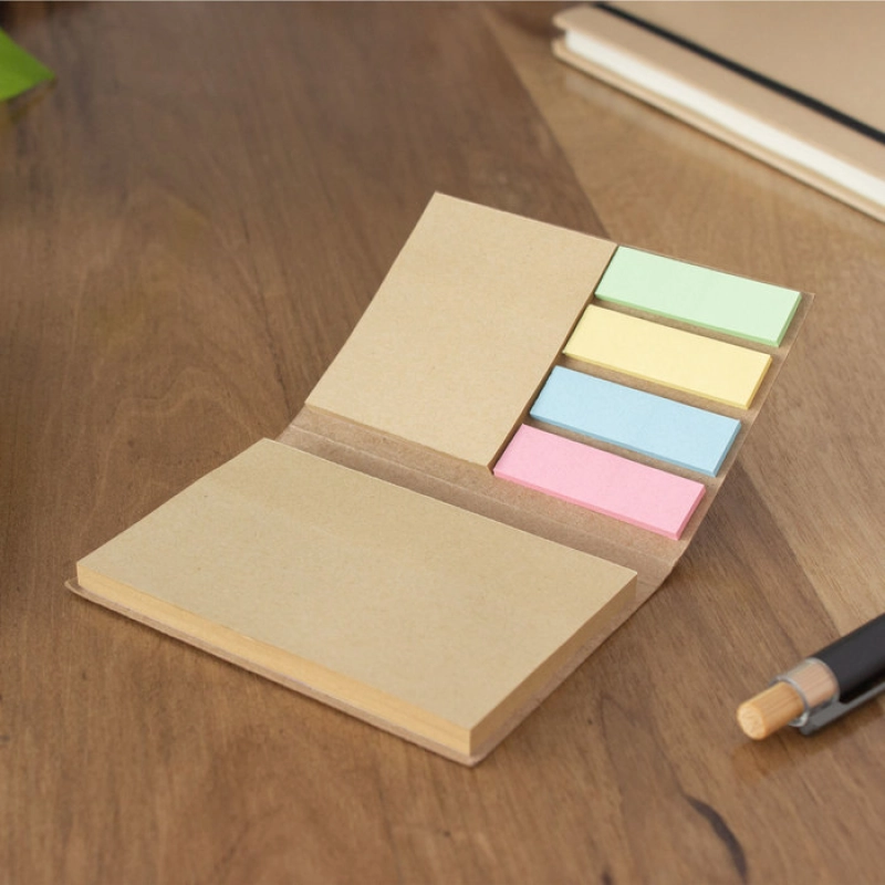 Block de Carton con notas autoadhesivas, tamaño 10 x 7 cmts