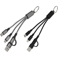 Cable Multiconector 2 en 1, con llavero, de 15.5 cmts
