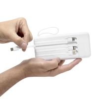 Cargador Power Bank 10.000 mAh, con multicables de carga, 14.6x6.7 x 2