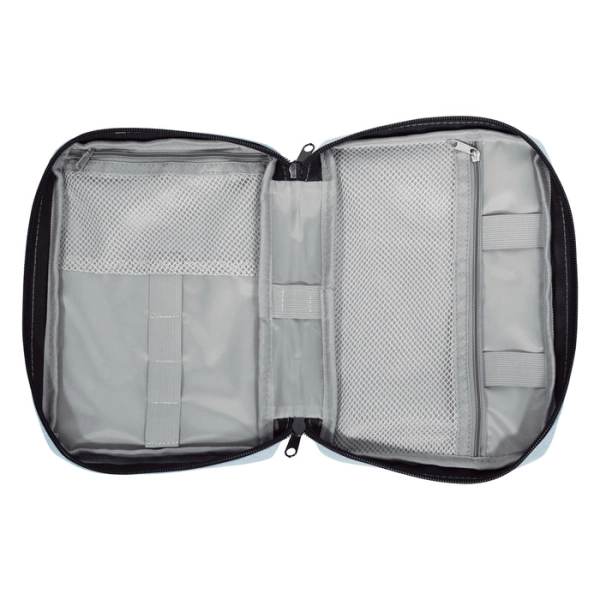 Organizador de Cables con multiples bolsillos, tamaño 16.5 x 23 x 4 cmts