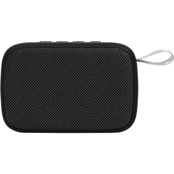 Parlante BT plastico, de 300 mAh, tamaño 12 x 7.5 x 3.5 cmts en caja