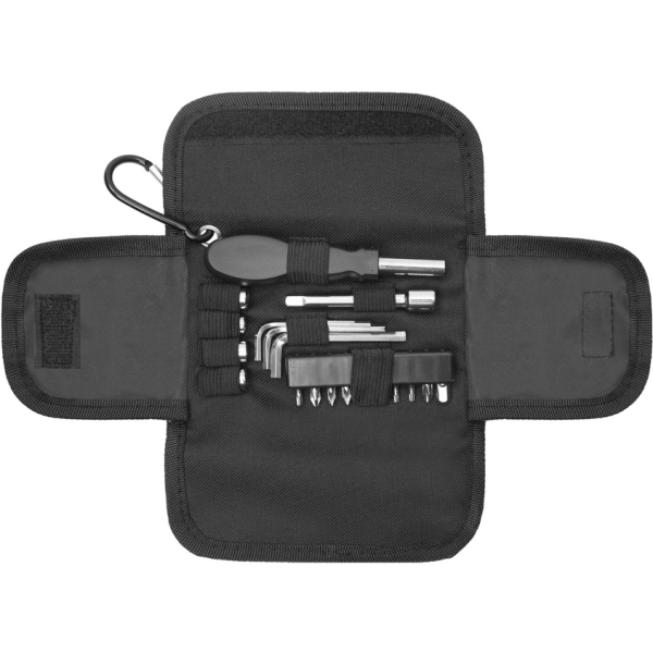 Set de 19 Herramientas en estuche, tamaño 15 x 9.5 cmts
