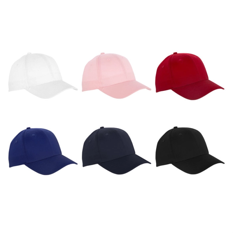Gorra Asia, Importada en polyalgodon, 6 paneles, boton forrado y velcro