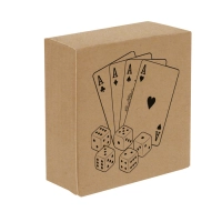 Juego de Mesa con Naipes y 5 dados en caja de madera