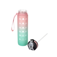 Botella Deportiva de capacidad 1000 ml, de 28 cm alto,7 cmts diametro