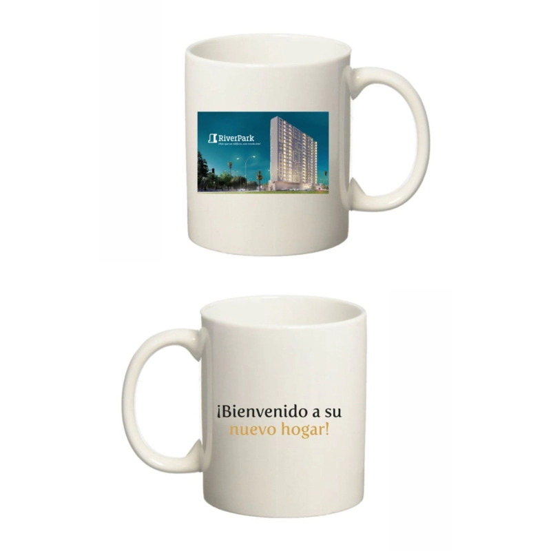 Mugs en Cerámica, 11 onzas, color blanco