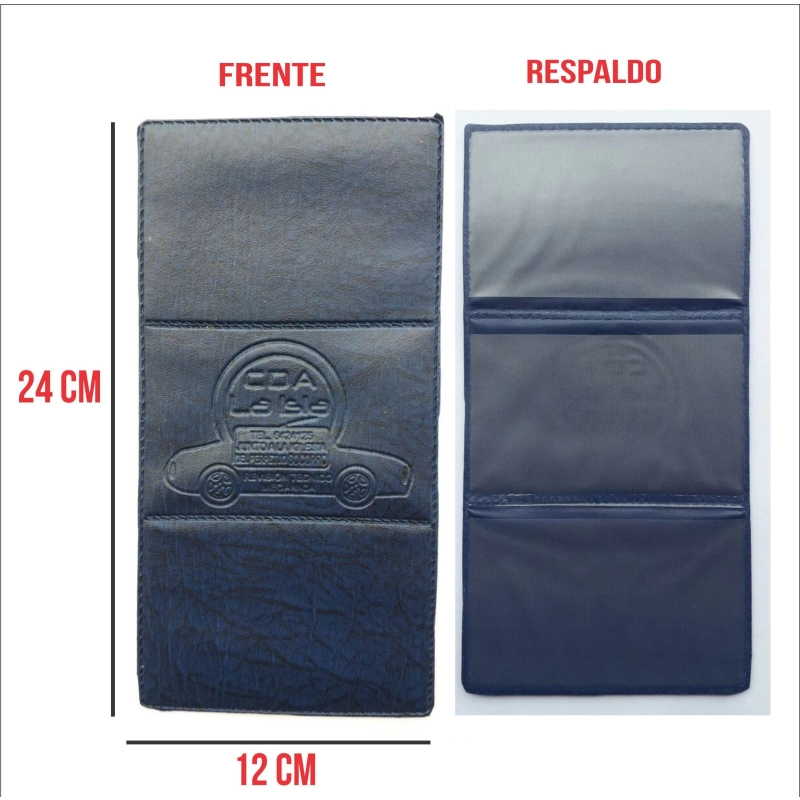 Porta Documentos de 3 cuerpos, 24 x 12 cmts