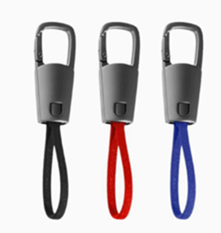 Llavero Metalico Carabinero Cargador de 60W, tipo C a Tipo C