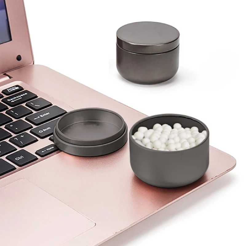 Mentas Fresh, en caja circular con 200 mentas, 5.3 diametro x 3.7 cmts alto