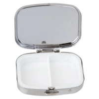 Espejo Pastillero con espejo, 4.6 x 1.4 cmts