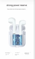 Audifonos Bluetooth, encendido al toque, version 5.0, color blanco