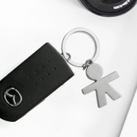 Llavero Hansel, metalico, 3.5 x 2.5 cmts