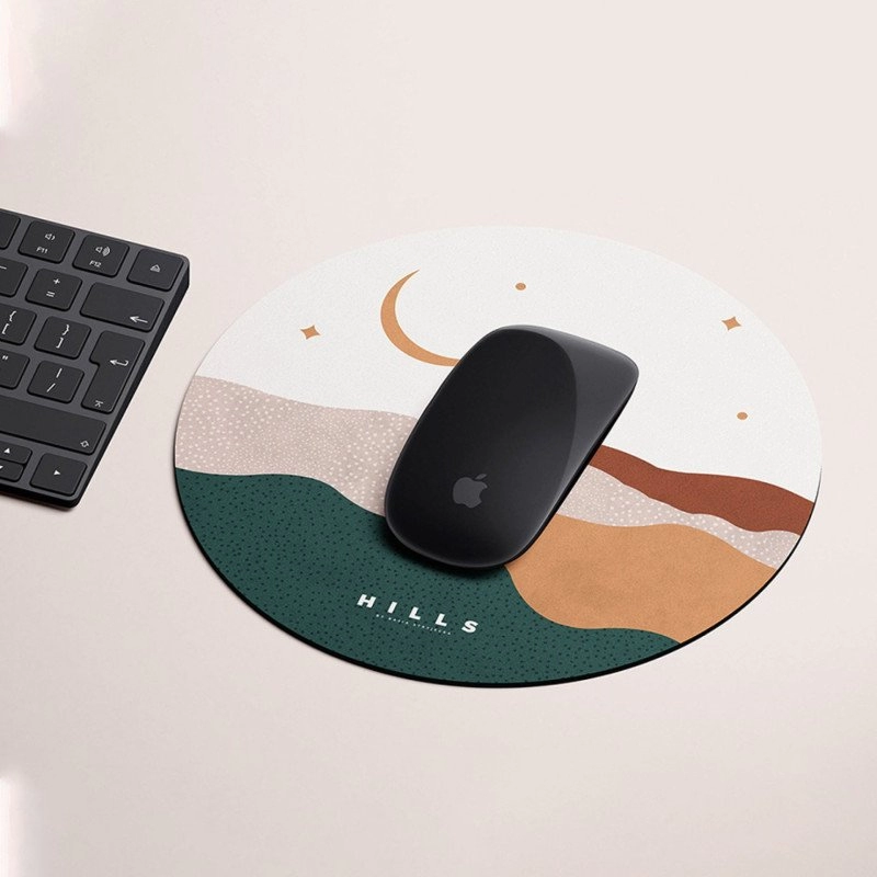 Mouse Pad Sublime, para sublimacion, respaldo vulcanizado, 18 cm diametro