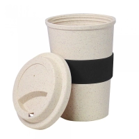 Mug Boo, en fibra de bambu biodegradable, 420 ml, 13.4 x 9.3 cmts