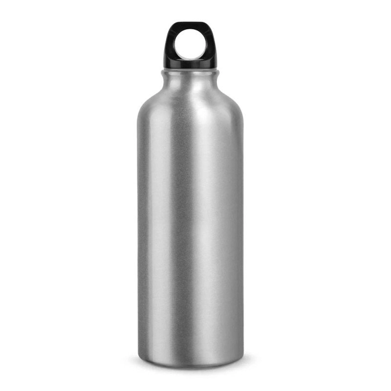 Botella Murray, en aluminio, 500 ml,  con tapa plástica, 21,5 x 6.5 cmts