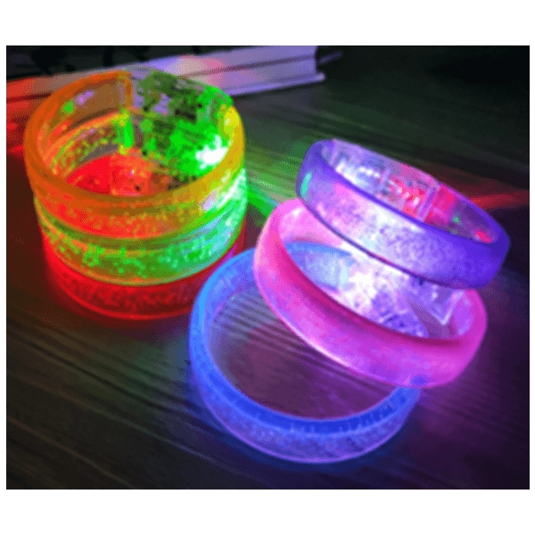 Manilla o Brazalete LED elaborado en ABS, sin Control de Voz