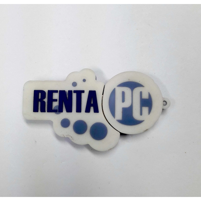 Memoria USB en PVC 2D diseño Logo Renta PC